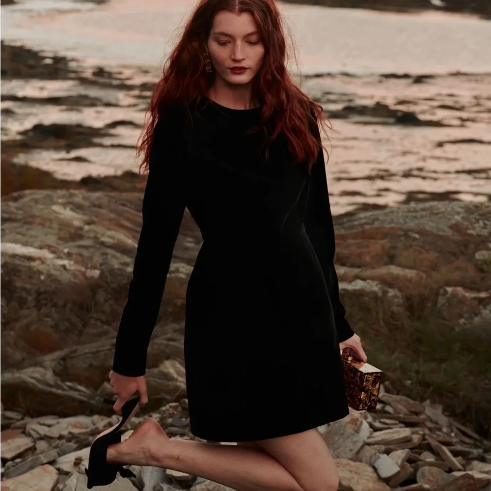 Tuckernuck Elegant Black Long Sleeve Dress - Picture 8 of 13